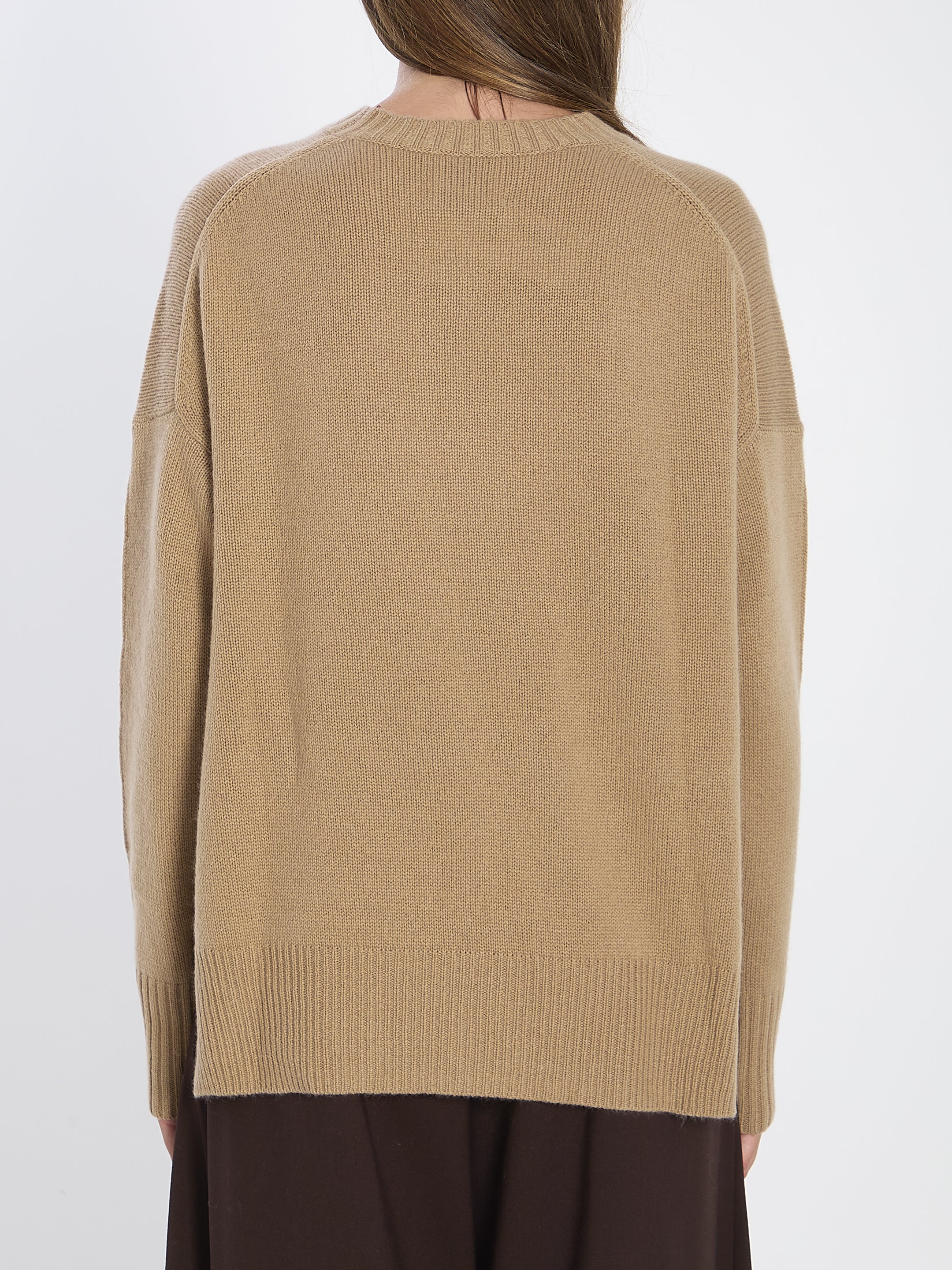 ALLUDE Cozy Cashmere Sweater with Side Slits - Size S