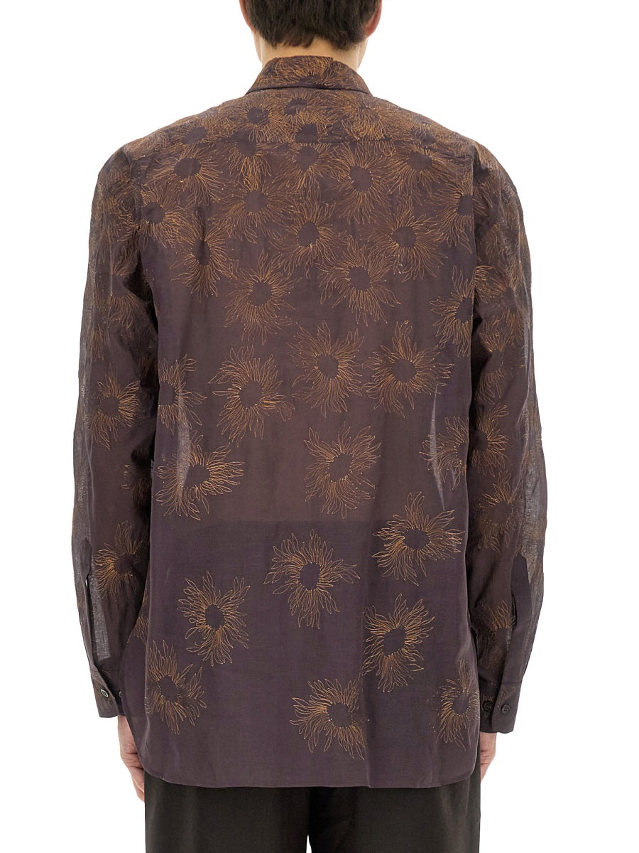 DRIES VAN NOTEN Printed Shirt (Size L)