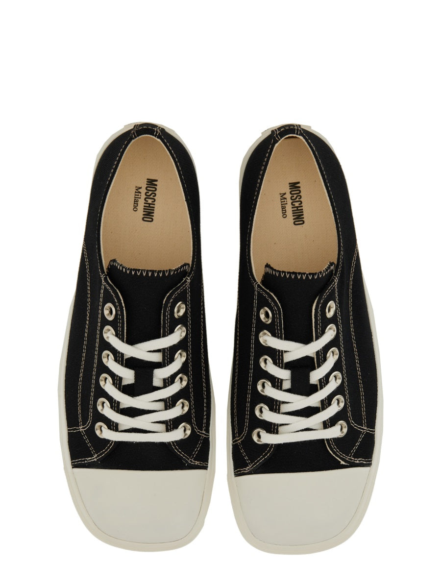 MOSCHINO Leather Edge Sneakers for Men