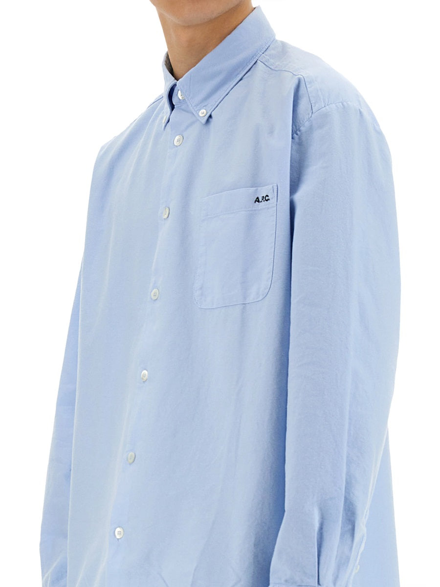 A.P.C. Men's Cotton Mateo Shirt - Size L