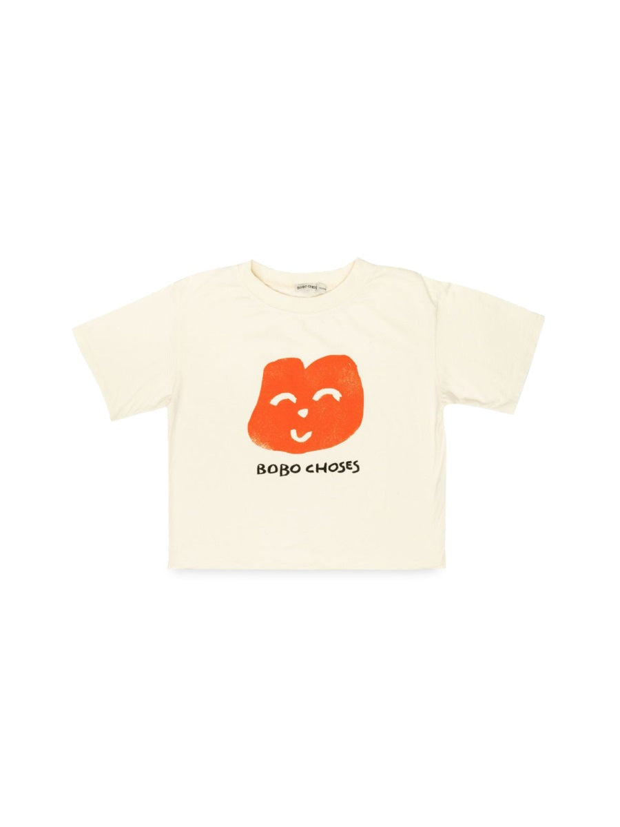 BOBO CHOSES Joyful Face Mini T-Shirt