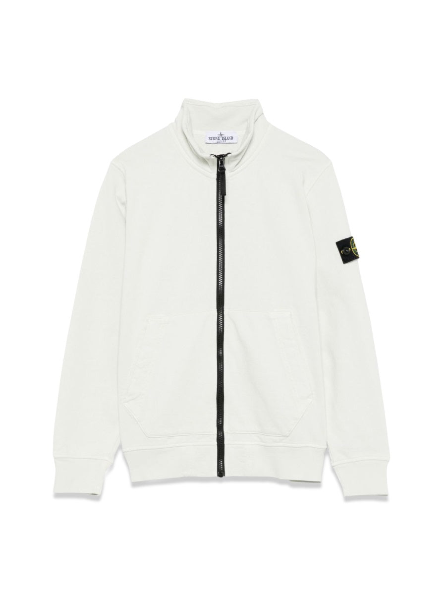 STONE ISLAND Unisex Mini Zip Sweatshirt