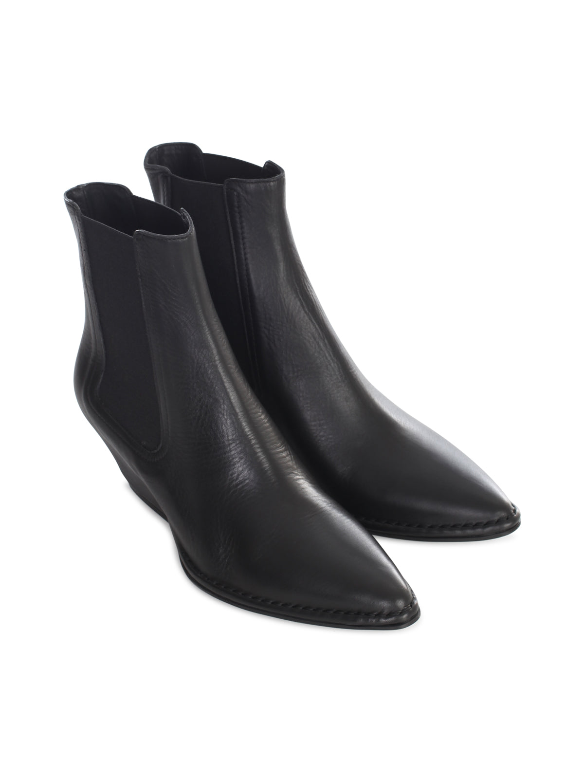 DEL CARLO Classic Texan Boot with Leather Point - Women's Size