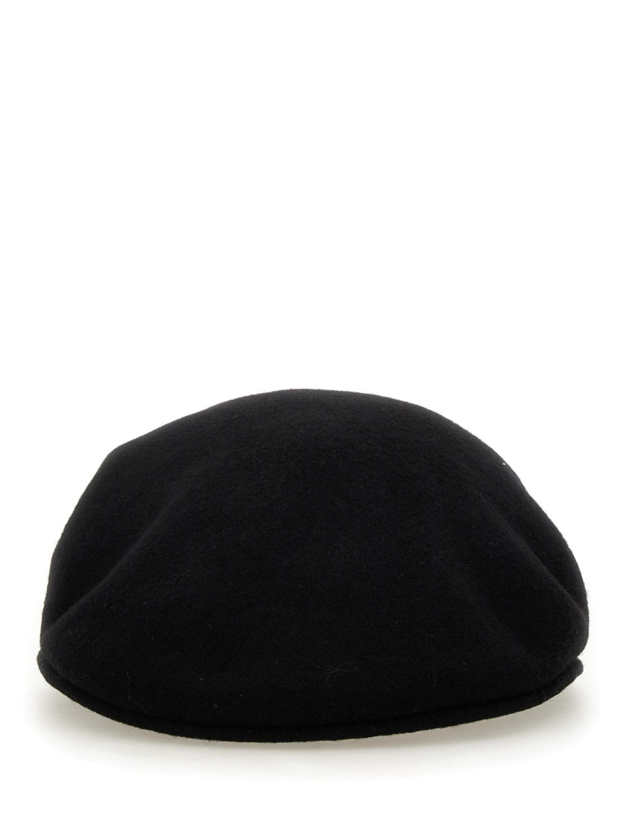 MARINE SERRE Wool Logo Beret Hat