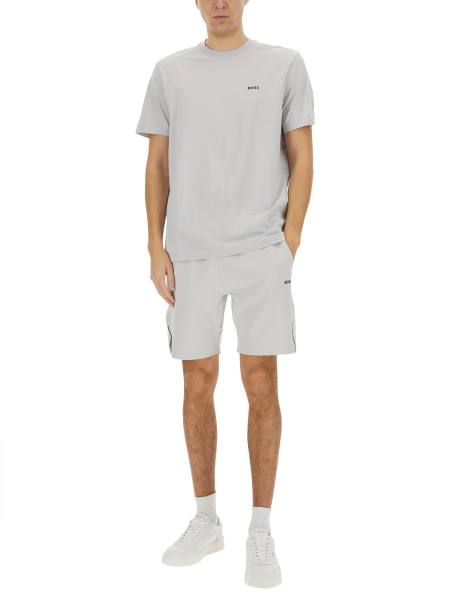 BOSS Technical Fabric Bermuda Shorts - Size L