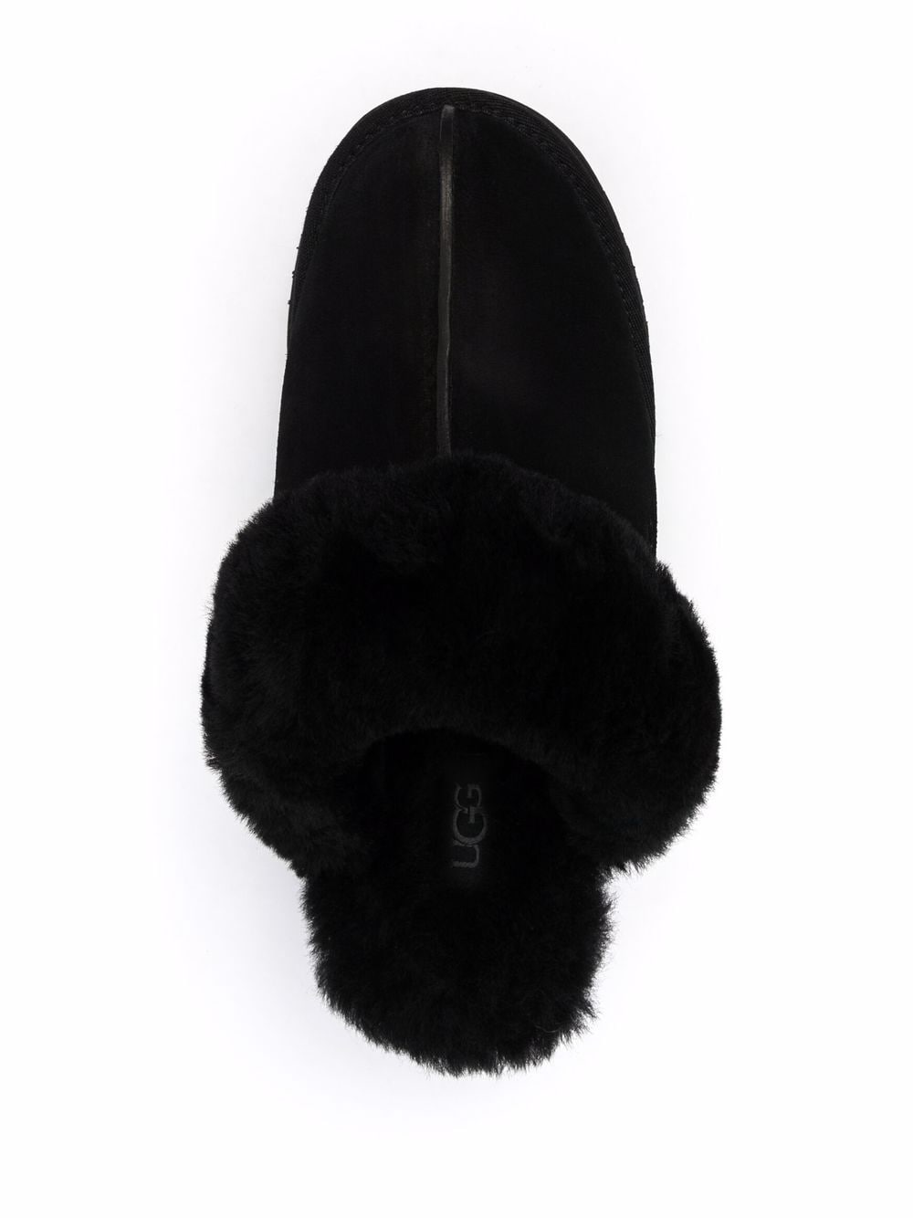 UGG Disquette Mini Suede Slipper with Sheepskin Collar