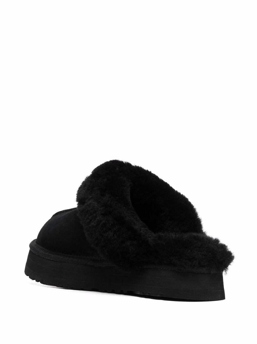 UGG Disquette Mini Suede Slipper with Sheepskin Collar