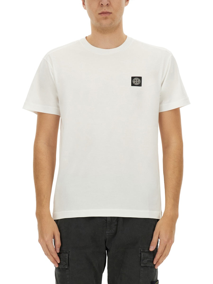 STONE ISLAND Classic Logo T-Shirt for Men - Size L