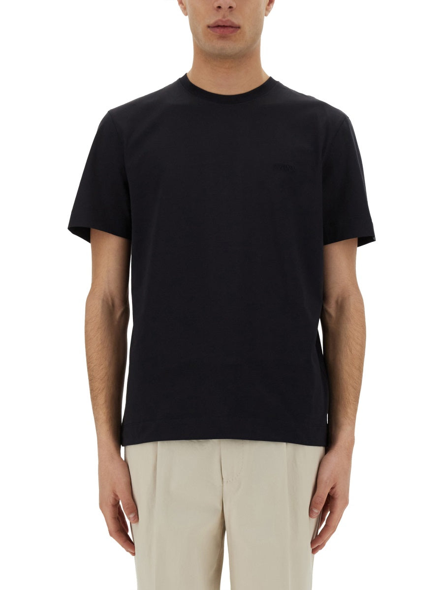 ZEGNA Regular Fit Cotton T-Shirt - Size 48 IT