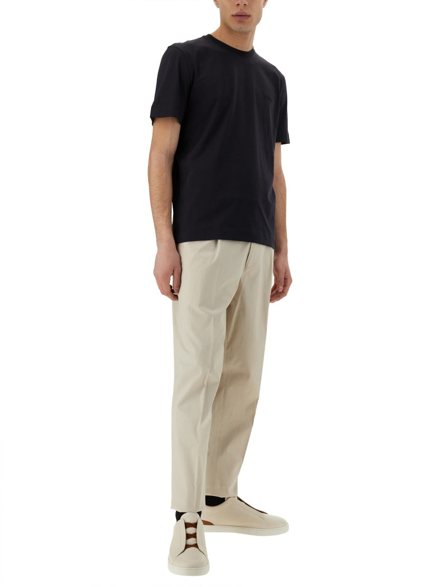 ZEGNA Regular Fit Cotton T-Shirt - Size 48 IT