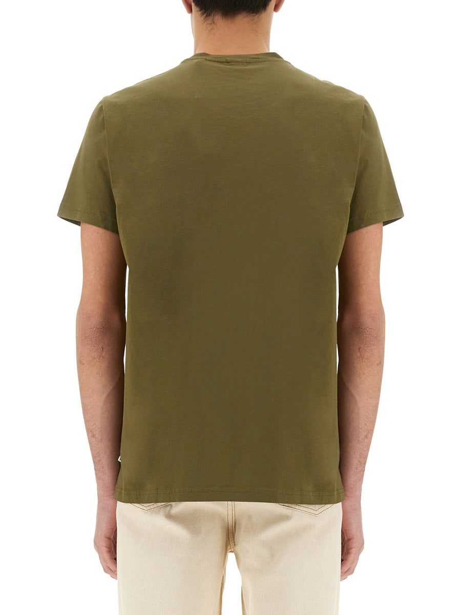 ASPESI Regular Fit T-Shirt in Military Green - Size L