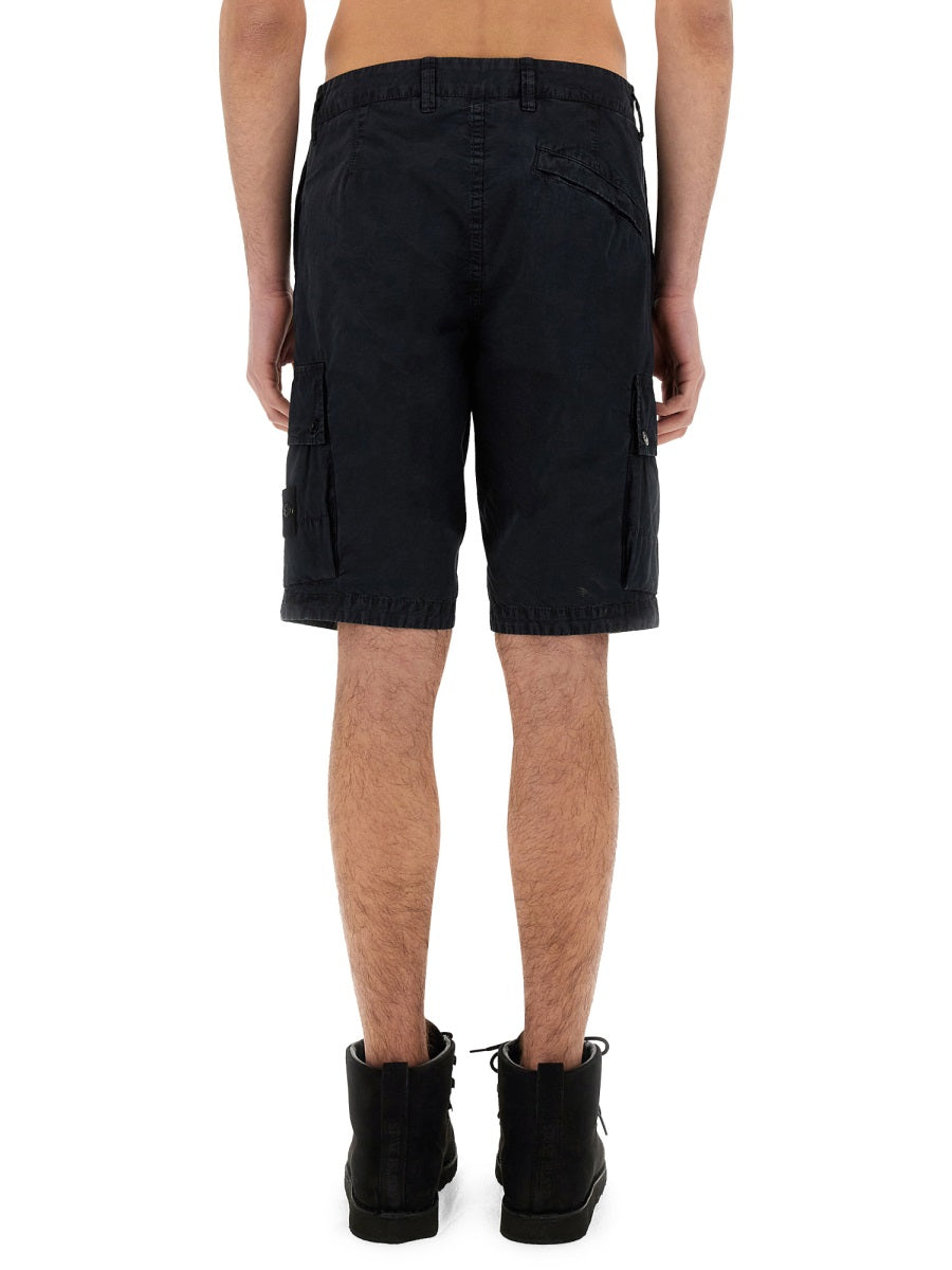 STONE ISLAND Slim Fit Bermuda Cargo Shorts - Size 32