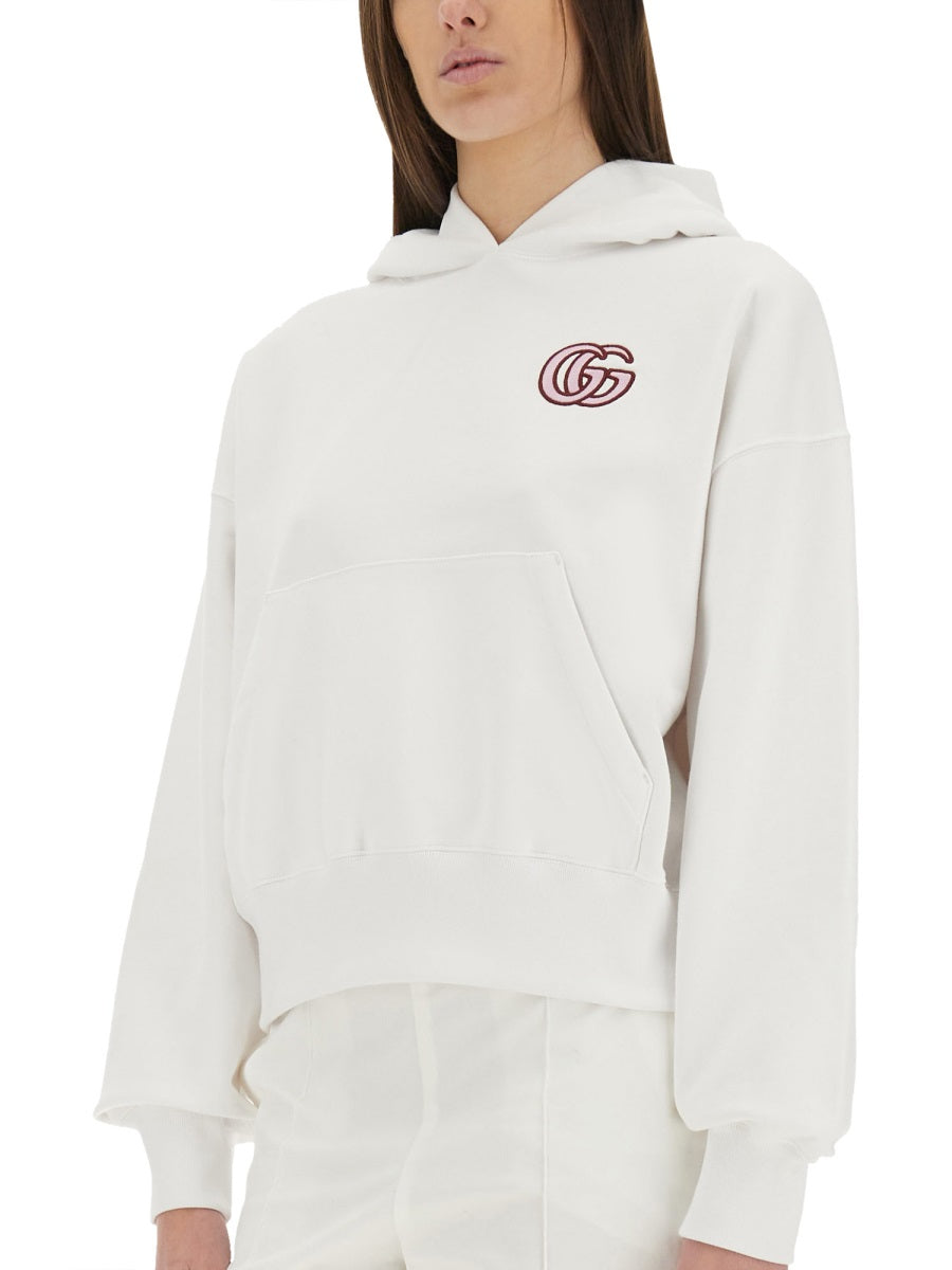 GUCCI Embroidered Cotton Sweatshirt - Regular Fit Size S