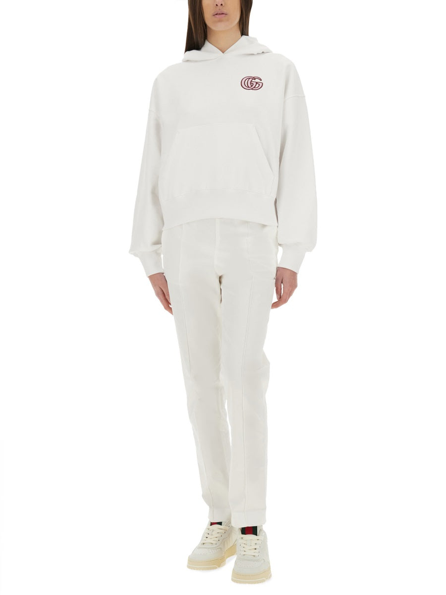 GUCCI Embroidered Cotton Sweatshirt - Regular Fit Size S