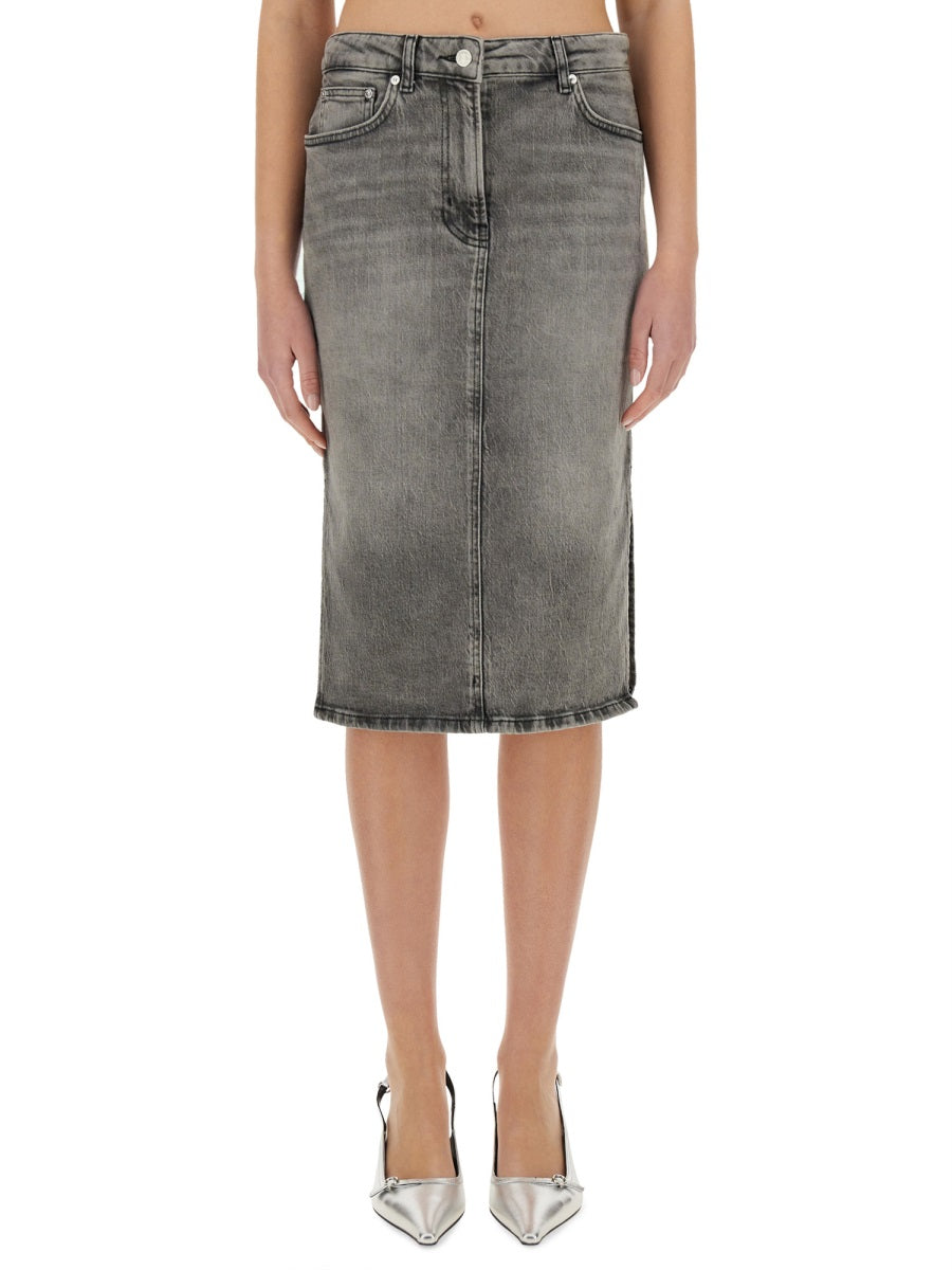 MOSCHINO JEANS Slim Fit Denim Skirt - Size 26