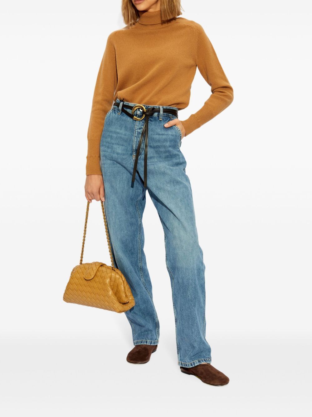 VICTORIA BECKHAM Cozy Roll Neck Wool Jumper