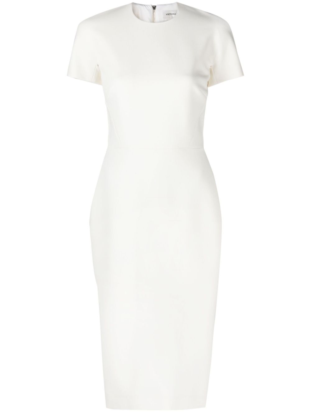 VICTORIA BECKHAM Natural Square Neck Mini Dress