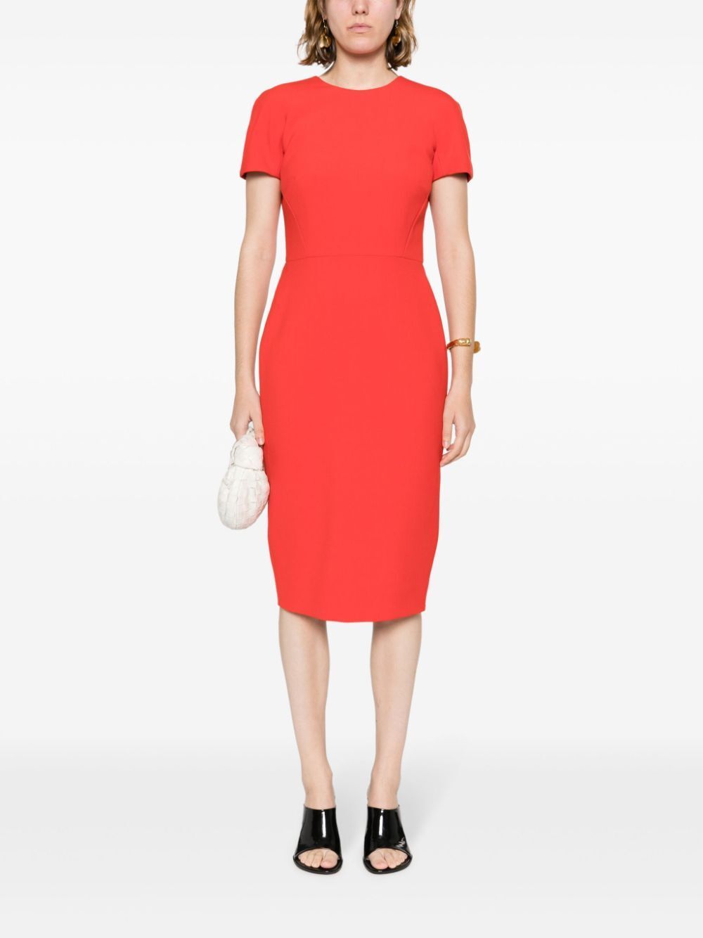 VICTORIA BECKHAM Sheath Dress with Back Zip Opening