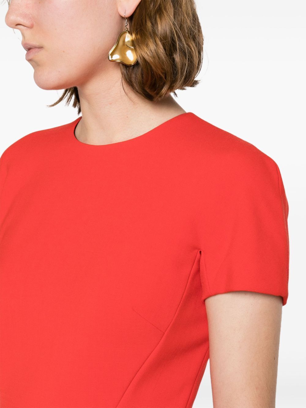 VICTORIA BECKHAM Sheath Dress with Back Zip Opening