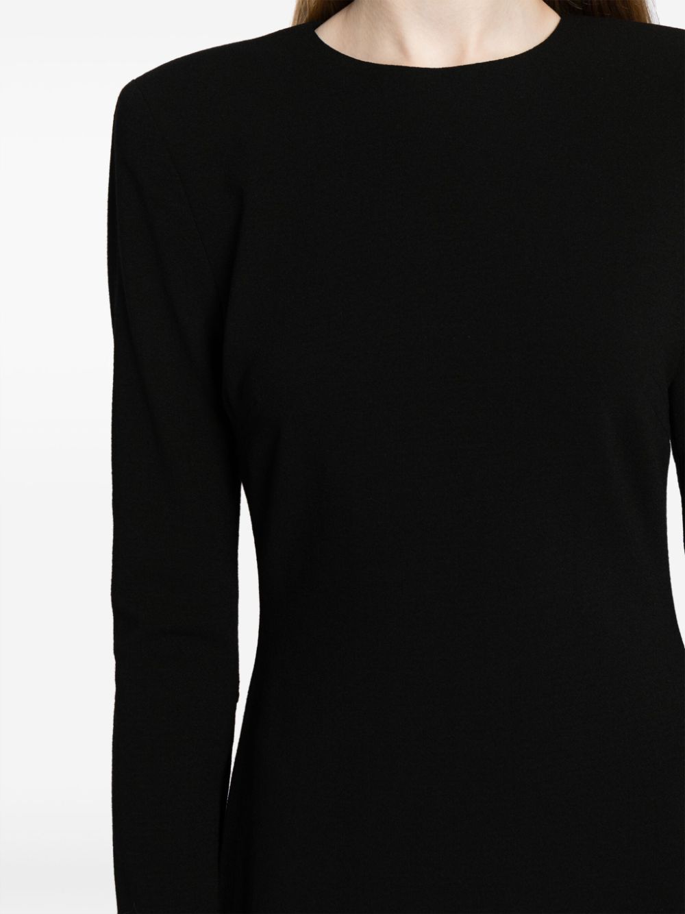 VICTORIA BECKHAM Fitted Mini Dress with Shoulder Pads