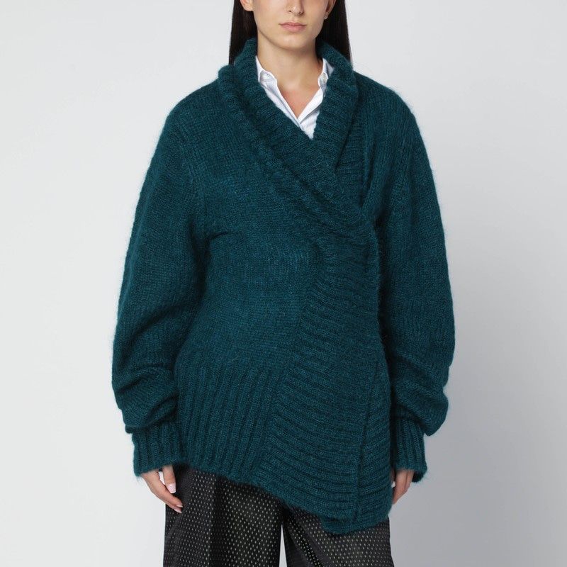 DRIES VAN NOTEN Oversized Mohair Blend Sweater