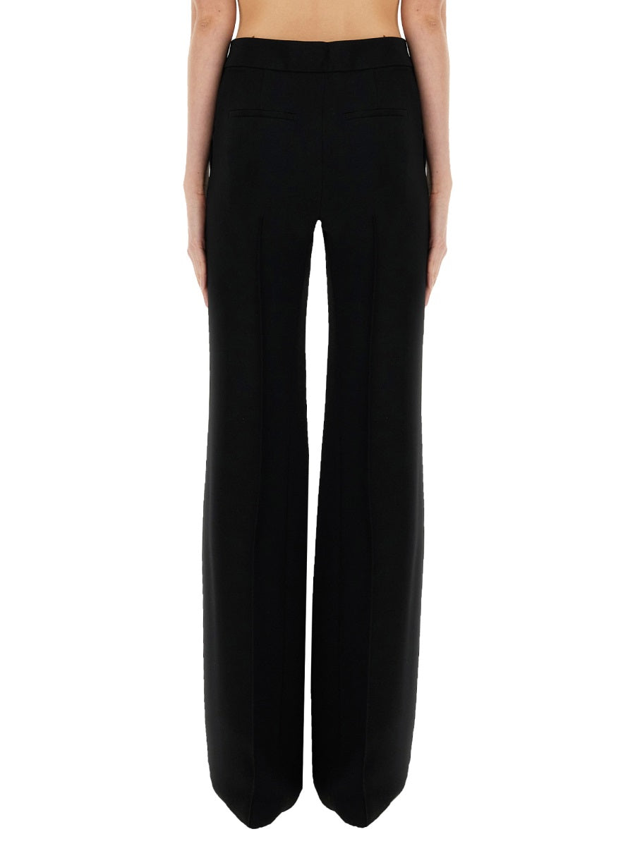 JIL SANDER Viscose Blend Pants with Concealed Closure