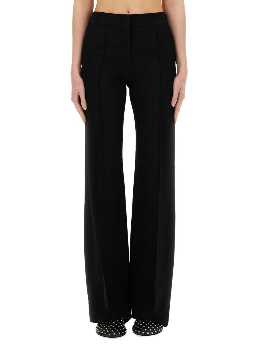 JIL SANDER Viscose Blend Pants with Concealed Closure