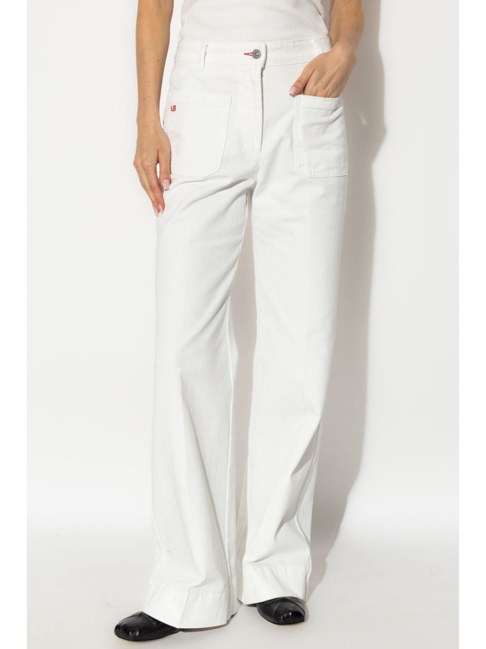 VICTORIA BECKHAM High-Waisted and Flared Leg Jeans