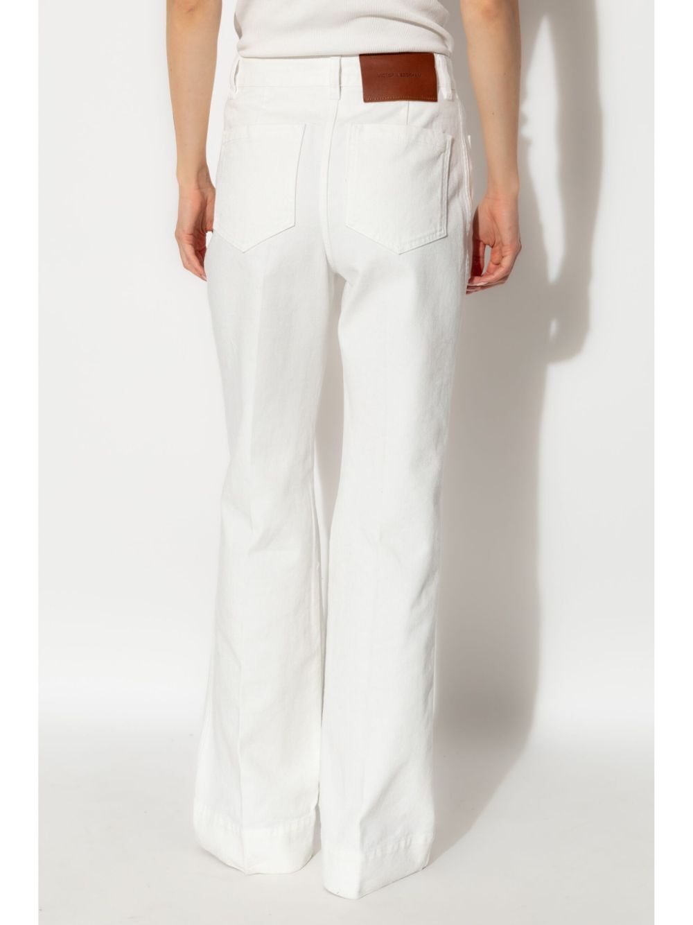 VICTORIA BECKHAM High-Waisted and Flared Leg Jeans
