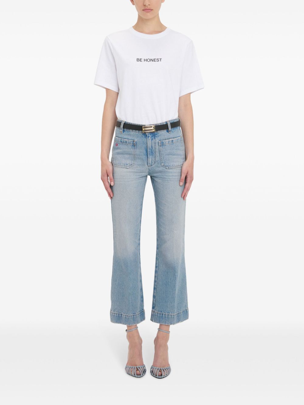VICTORIA BECKHAM Flared Denim Jean Pants for Women