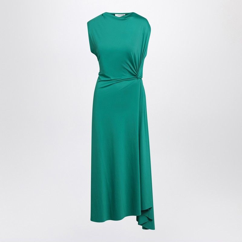 VICTORIA BECKHAM Asymmetric Draped Midi Dress