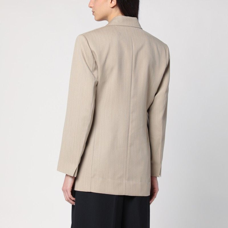 VICTORIA BECKHAM Wool Jacket with Belt for Women - SS25
