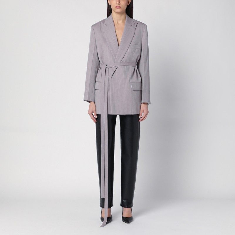 VICTORIA BECKHAM Women's Wool Jacket with Belt - SS25