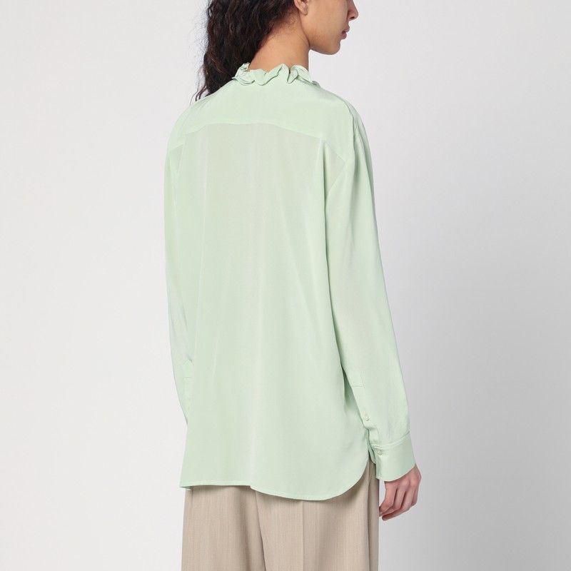 VICTORIA BECKHAM Elegant Ruffled Shirt with Long Sleeves