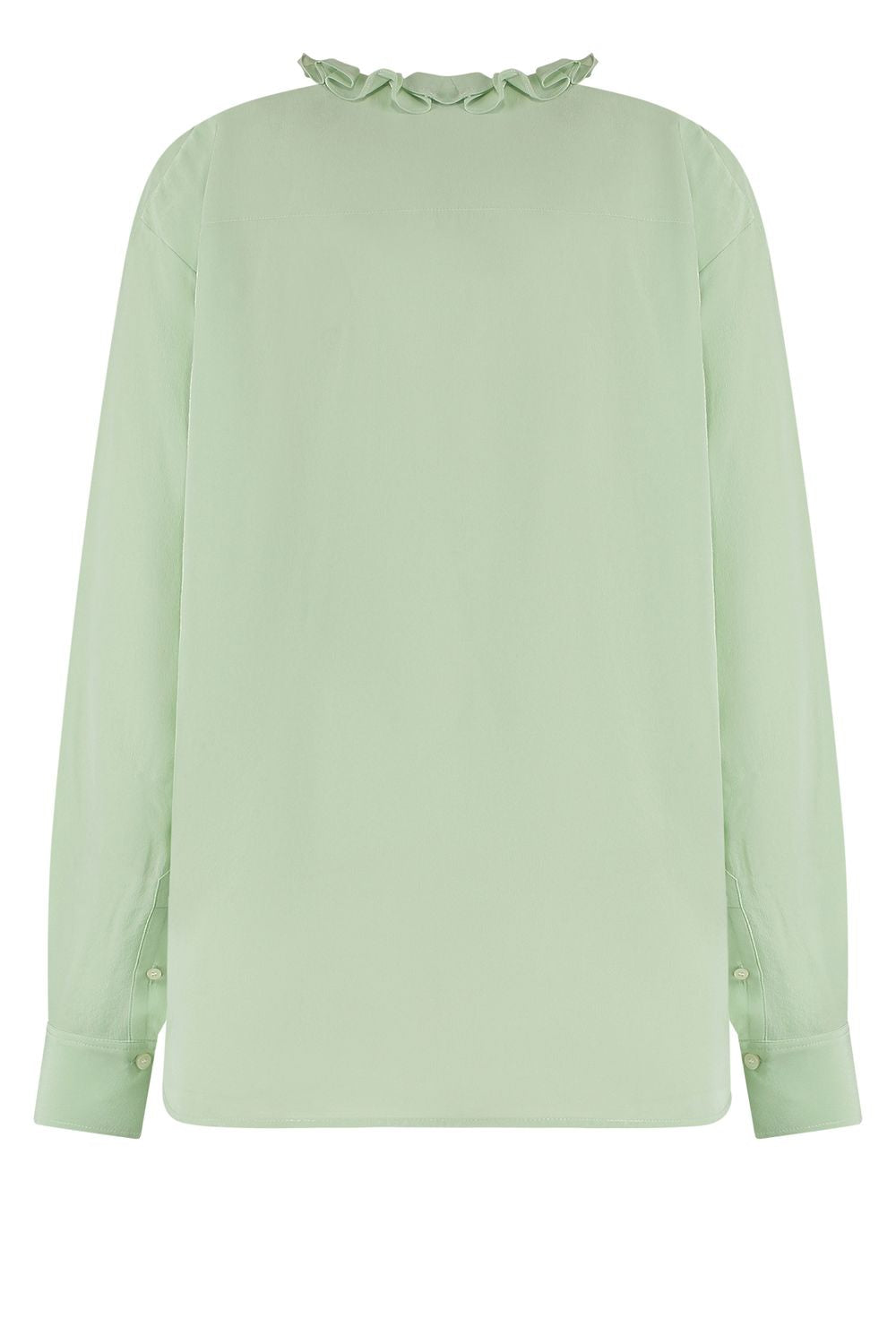 VICTORIA BECKHAM Silk Shirt with Front Ruffles