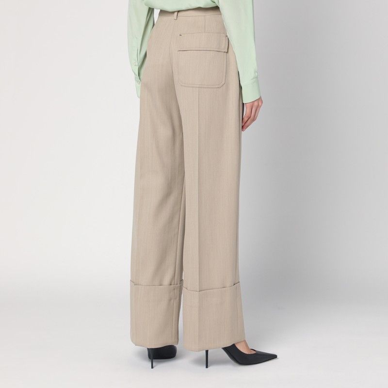 VICTORIA BECKHAM Wide Mandarin Collar Pants for Women