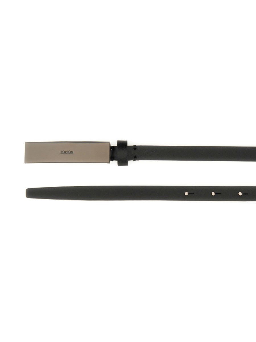 MAX MARA Luxurious Leather Belt - Newplate Style