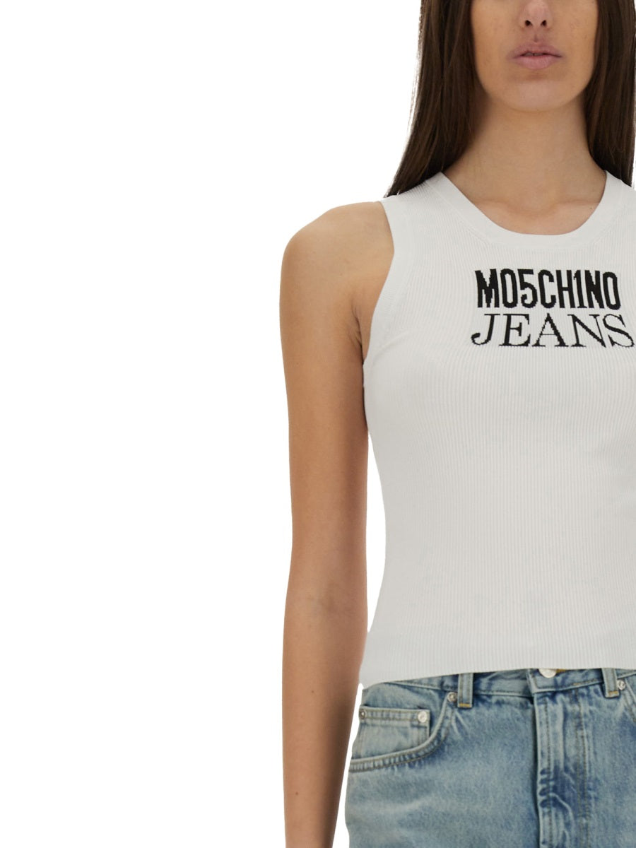 MOSCHINO JEANS Slim Fit Logo Top