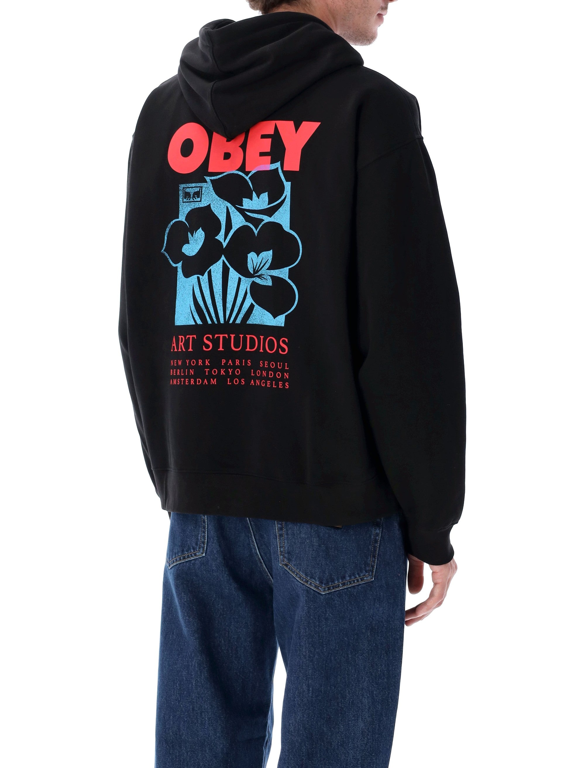 OBEY Art Studio Flowers Premium Hoodie - Relaxed Fit