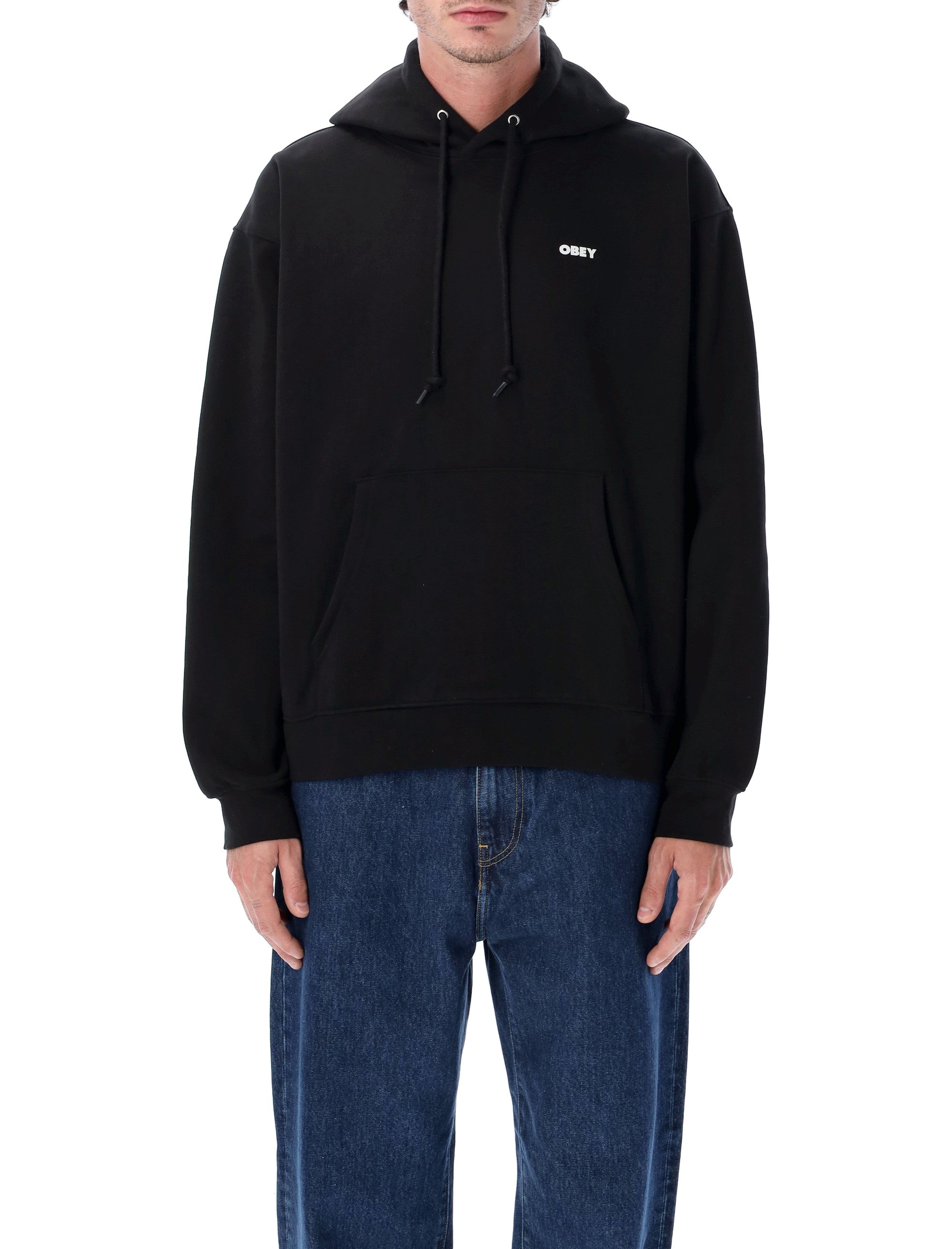 OBEY World in Flames Premium Hoodie - Men's Relaxed Fit