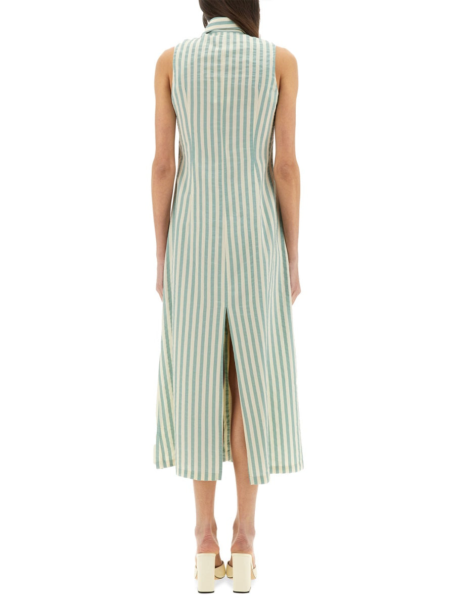 ALYSI Regular Fit Striped Chemisier Dress - Size 40