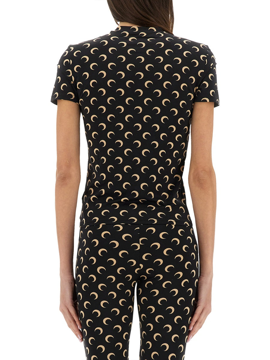 MARINE SERRE Slim Fit Moon T-Shirt - Size S
