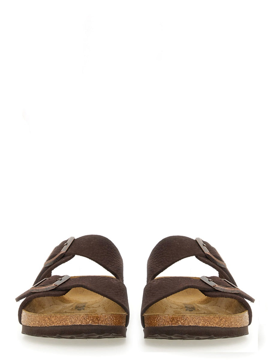 BIRKENSTOCK Narrow Fit Leather Arizona Sandals for Men