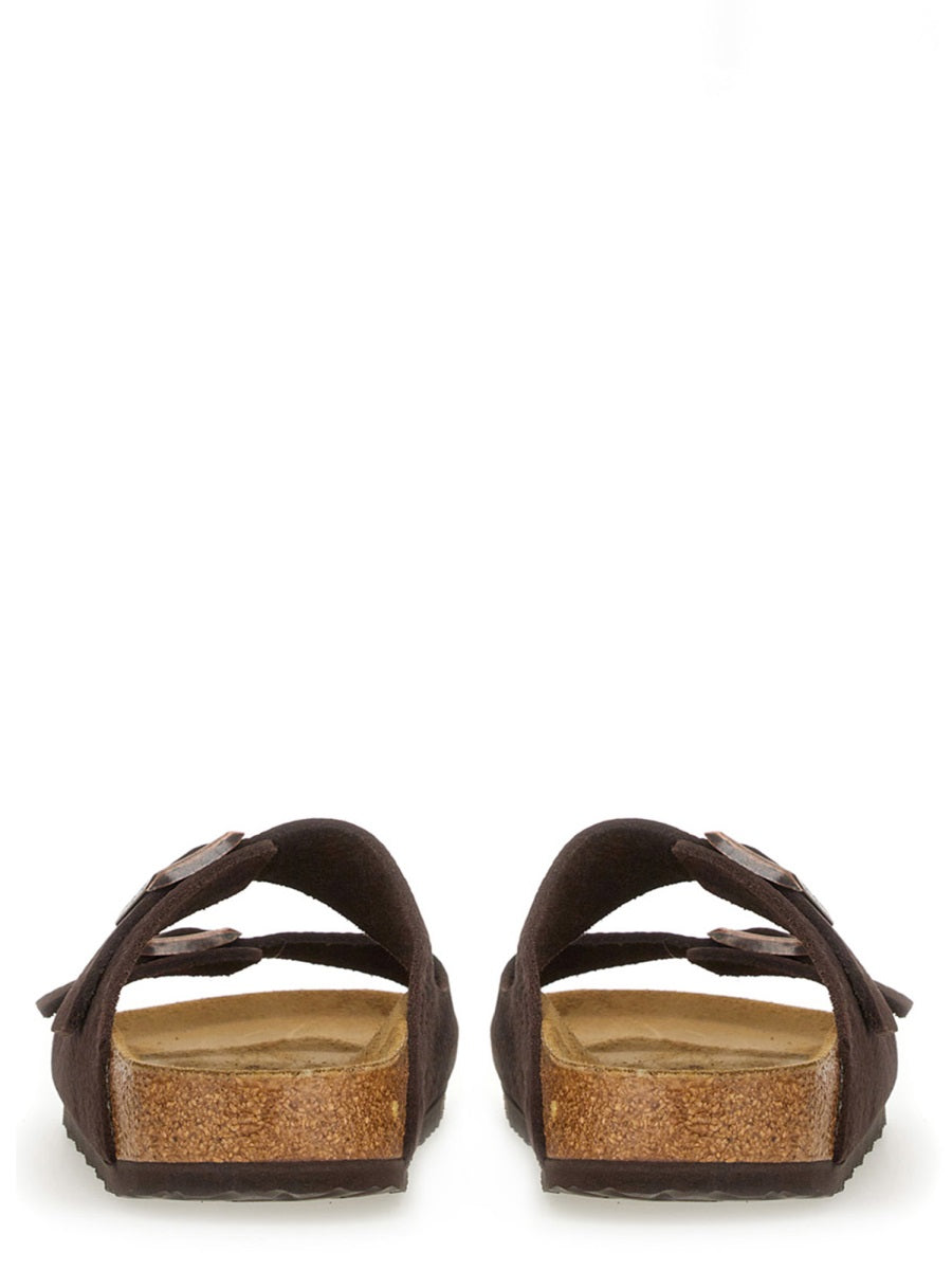 BIRKENSTOCK Narrow Fit Leather Arizona Sandals for Men