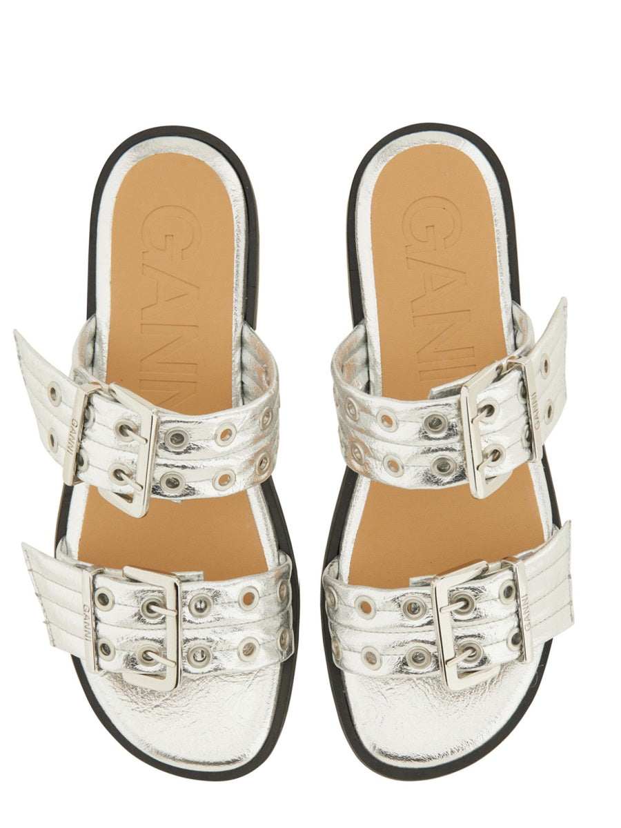 GANNI Stylish Sandal with Buckle for Women