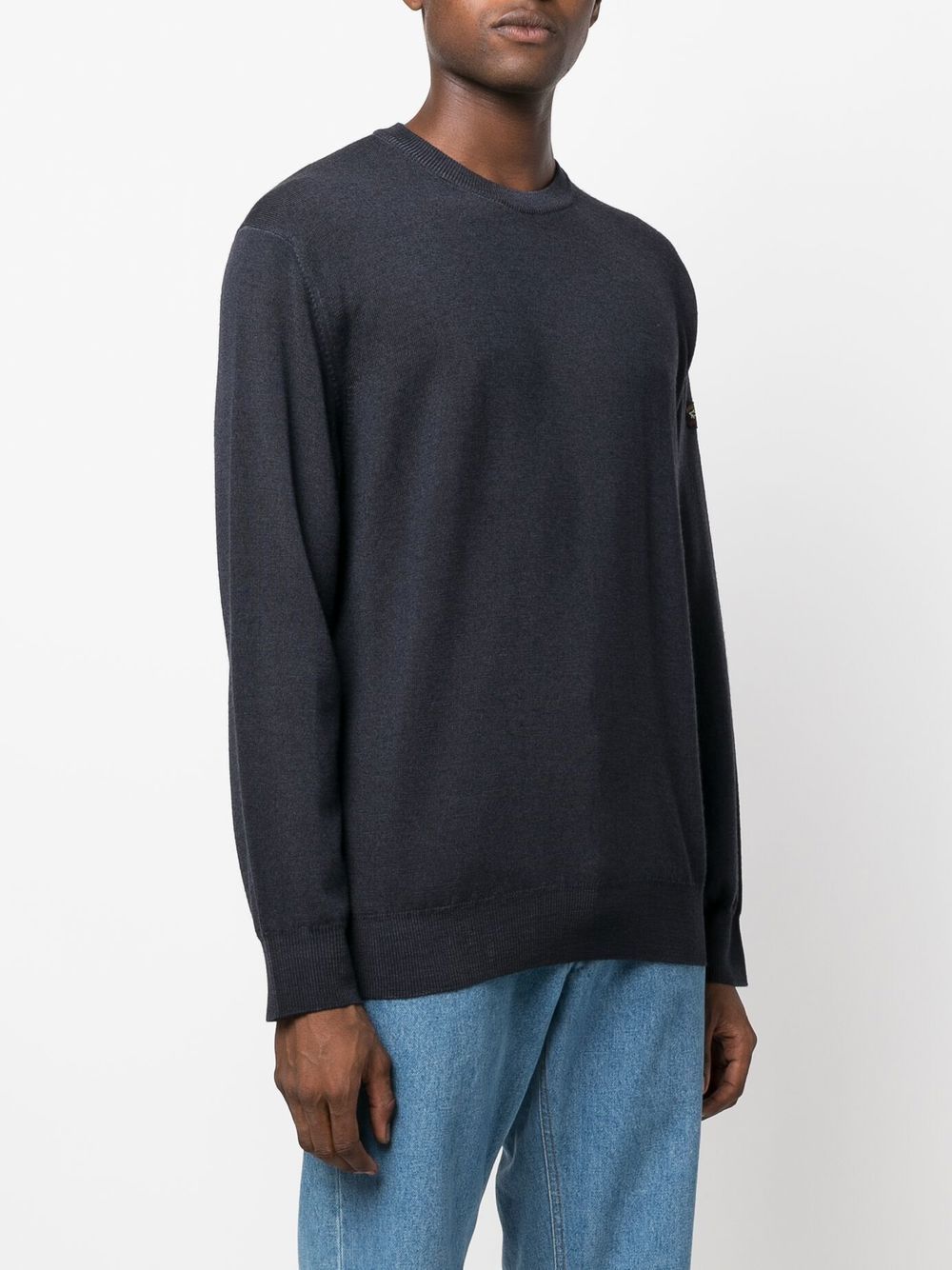 PAUL & SHARK Logo Patch Fine Knit Jumper
