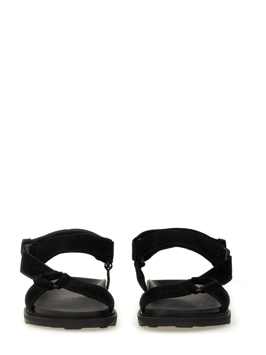 MOSCHINO Logo Leather Sandals for Men