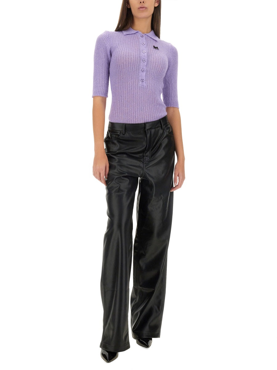 ROTATE BIRGERCHRISTENSEN Wide Leg 5 Pocket Pants for Women