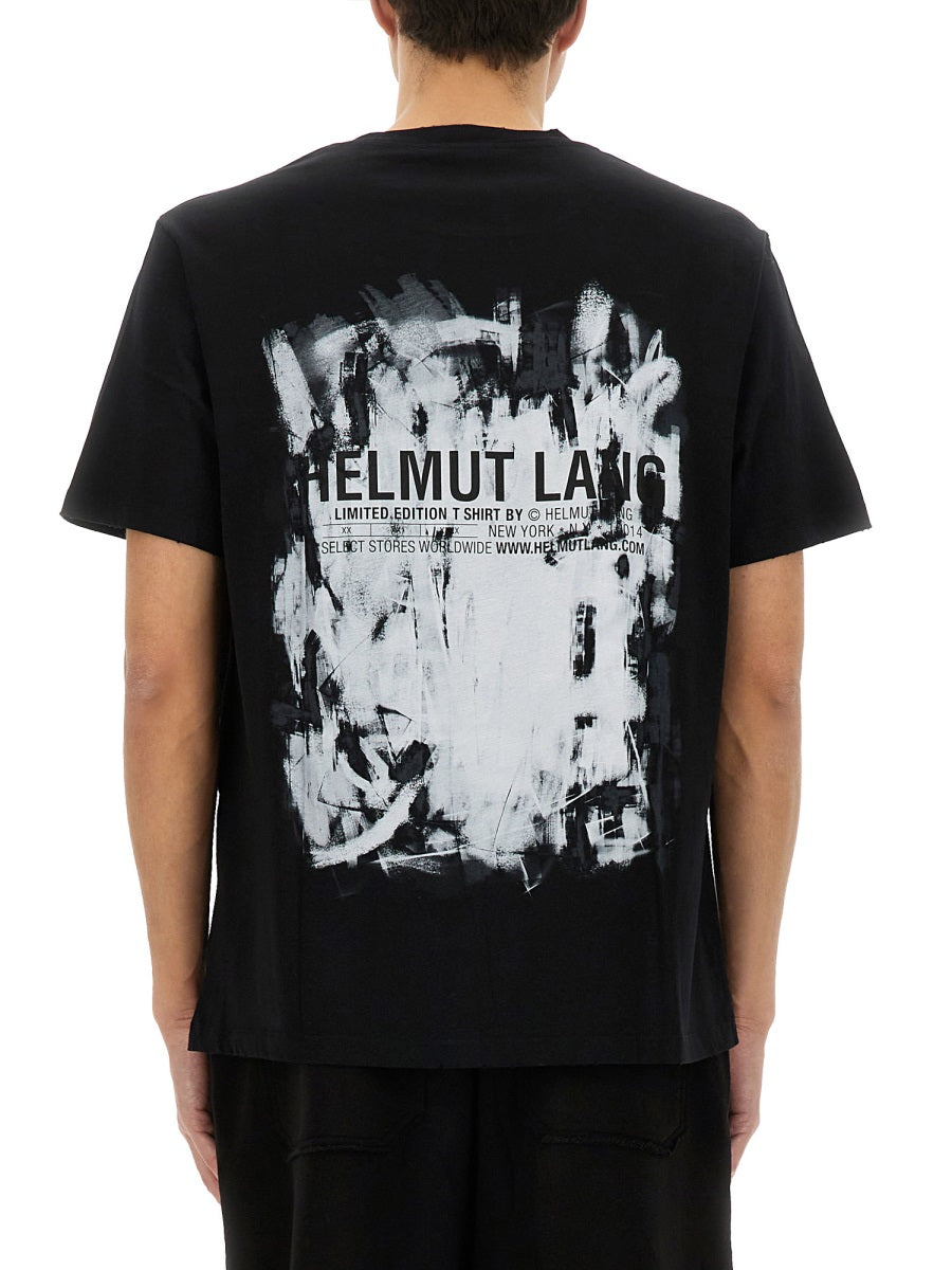 HELMUT LANG Scribble Graphic T-Shirt - Size L