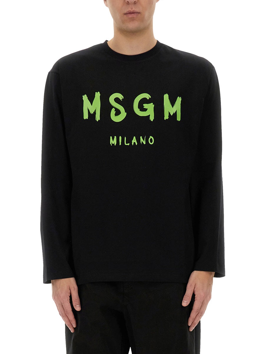MSGM Essential Cotton Sweatshirt - Size L